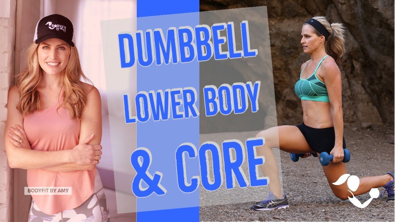 35 Minute Dumbbell Lower Body And Core Workout Home Weights Workout For Legs Glutes Hips And 7061