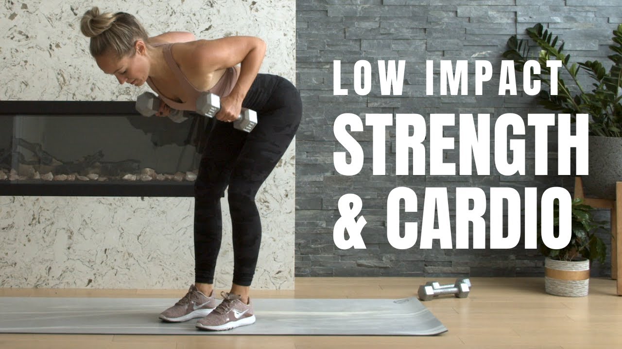 Low Impact Hiit Strength Cardio Workout With Weights Heather Robertson Rapidfire Fitness 