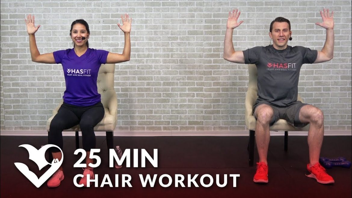 25 Min Chair Exercises Sitting Down Workout Seated Exercise For Seniors Elderly And Everyone 
