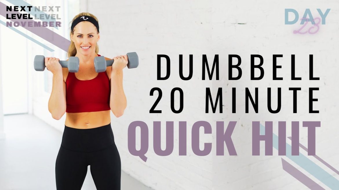 Minute Dumbbell Quick Hiit Workout Home Workout For Strength Cardio Bodyfit By Amy