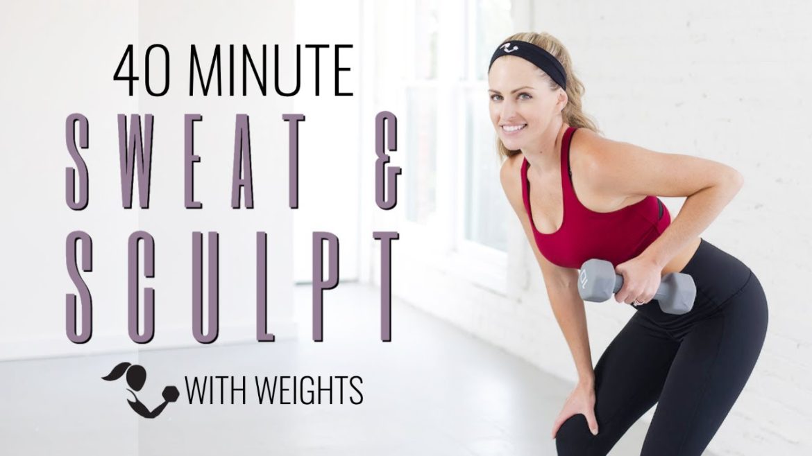 40 Minute Full Body Sweat And Sculpt With Weights Home Workout For Cardio And Strength Bodyfit 2823