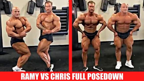 Chris Bumstead And Big Ramy Posedown Full Video Nicks Strength And Power Rapidfire Fitness 