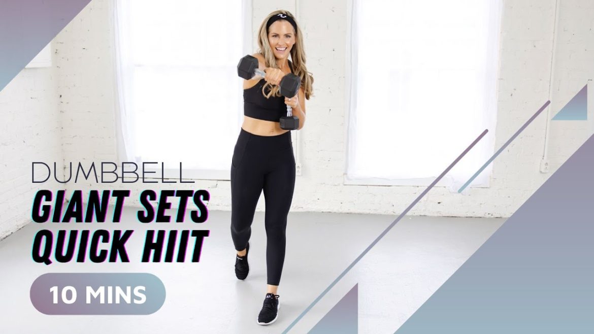 Dumbbell Giant Sets 10 Minute Quick Hiit Bodyfit By Amy Rapidfire Fitness 1610