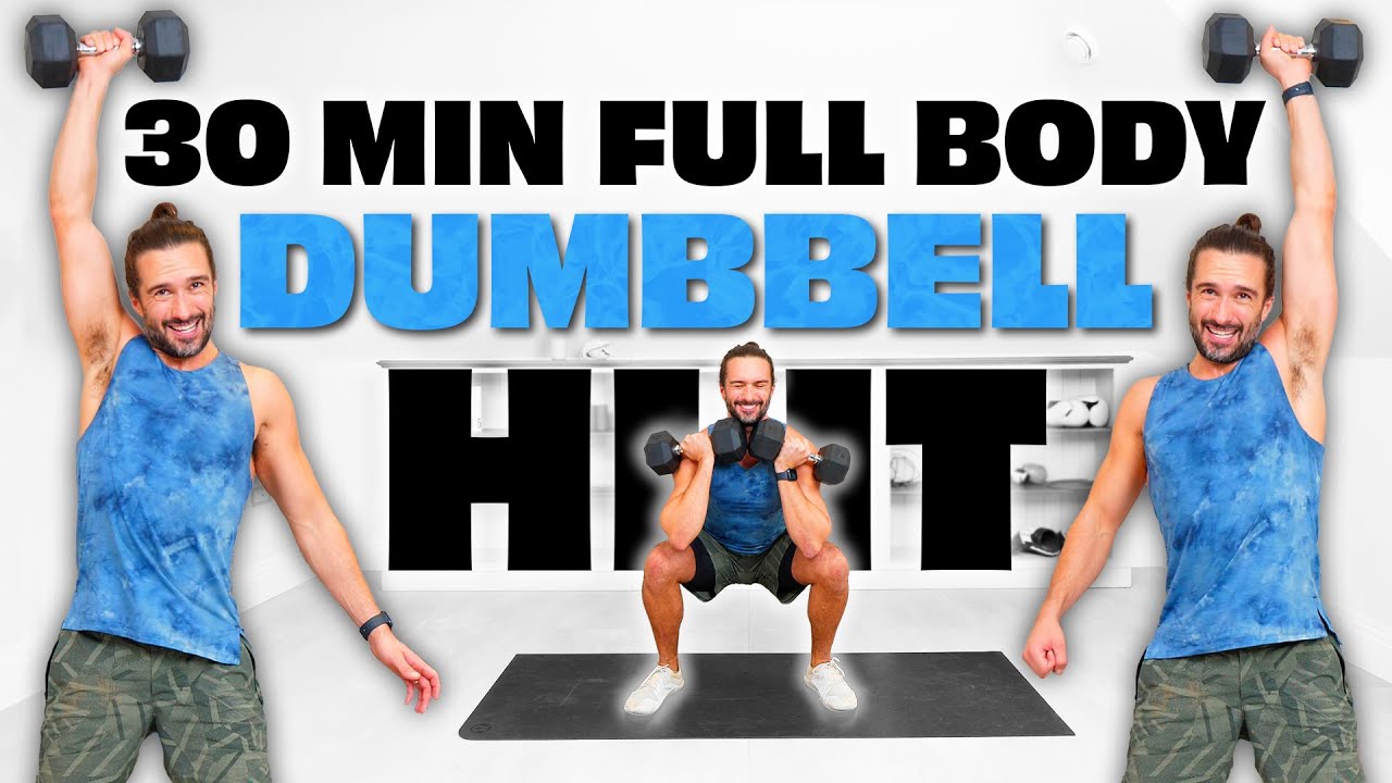 30 Minute Full Body Dumbbell Hiit The Body Coach Tv The Body Coach Tv Rapidfire Fitness 6221